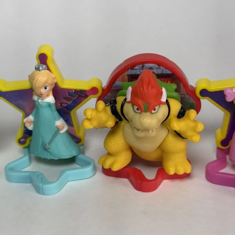 5 Pc 2026 McDONALD'S Super Mario Galaxy HAPPY MEAL TOYS M, No Duplicate
